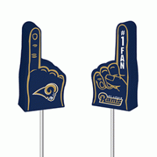 Los Angeles Rams #1 Antenna Topper Finger / Auto Dashboard Buddy (NFL Football) 